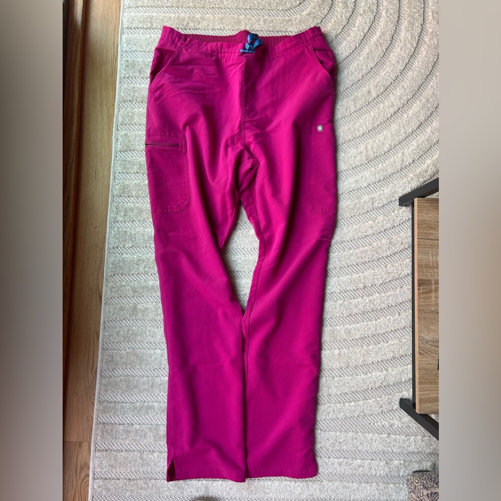 FIGS Raspberry Sorbet Yola Tall Skinny Scrub Pants